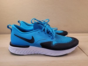 Nike Odyssey React 2 Blue Flyknit Running Shoes AH1015-402 Mens 12 - Picture 1 of 9