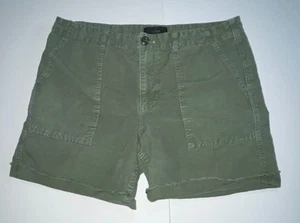 J. Crew Sz 12 Women’s Green Frayed Shorts 34W 6L - Picture 1 of 4