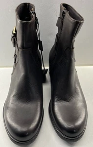 Emanuele Crasto Damen Stiefel Größe EU 40 Braun Leder Knöchel Schnalle Reißverschluss Neu ohne Karton - Bild 1 von 11