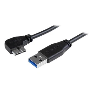 Startech 2m 6 Ft Slim Micro Usb 3.0 Cable - Usb 3.0 A To Left-angle Micro Usb - - Picture 1 of 6