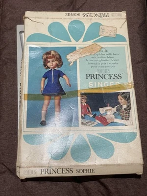 Vintage Singer Sewing Golden Princess Sophie Doll Clothing Pattern For Sebino - Image 1 of 3