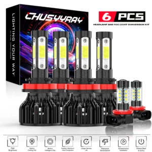 For Buick Verano 2012-2017 Combo 6X LED Headlight High/Low+Fog Lights Bulbs Kits - Picture 1 of 16