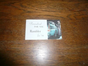 Rambler American Motors 1959 folleto de ventas - vintage - Imagen 1 de 7