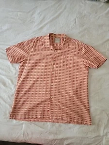 Tommy Bahama Hawaiian Shirt Mens L Multicolor Plaid Button Up Short Sleeve - Picture 1 of 12