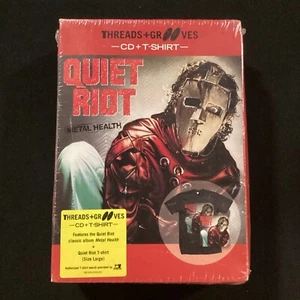 Quiet Riot - Threads & Grooves (Metal Health) - CD + T-Shirt (Large) 2013 RARE - Imagen 1 de 6