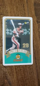 1991 Q CARD KAZUNORI YAMAMOTO FUKUOKA DAIEI SOFTBANK HAWKS JAPANESE JAPAN CARD - Picture 1 of 1
