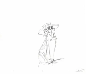 Merlin Magier Schwert im Stein Disney Animation Cel Zeichnung 2000er Disney 34 - Bild 1 von 1