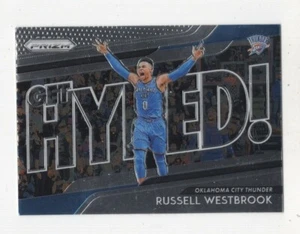 2018-19 PANINI PRIZM BASKETBALL GET HYPED! RUSSELL WESTBROOK OKC THUNDER #1 - Picture 1 of 5