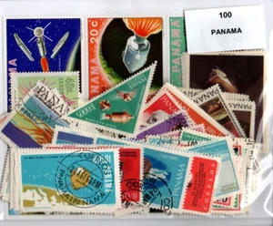 Lot de 100 timbres du Panama - Picture 1 of 1