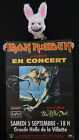 IRON MAIDEN - FEAR OF THE DARK - Poster affiche originale concert Paris 1992