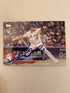 2018 Topps Chris Rowley #315 RC Auto Signed Autograph Blue Jays 