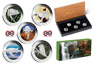 Discover Australia 2012 Series Animals Perth Mint Platinum 5-Coin Set Perfect