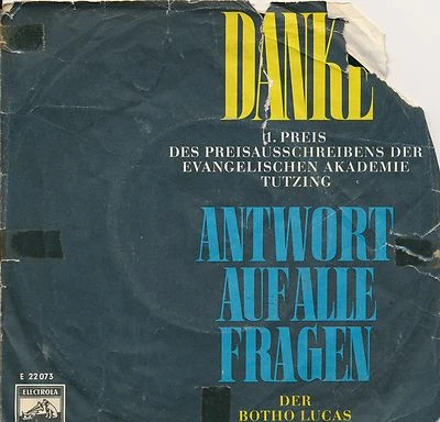 Botho-Lucas-Chor - Danke / Antwort auf alle Fragen - Bild 1 von 2