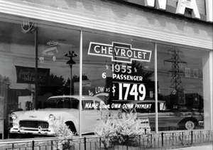 Chevy Dealer 1955 24 X 18 Inch POSTER 55 Chevy Nice! - Picture 1 of 2
