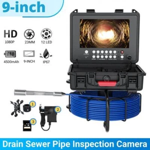 Sewer Camera 512hz Drain Snake Pipeline Inspection Camera with DVR Meter Counter - Picture 1 of 15