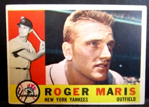 Roger Maris 1960 Topps Batting Pose Card#377 VG Condition-Yankees RF HOF-2 - Picture 1 of 7
