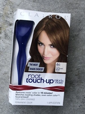 Clairol Raíz Retoque Gris Cobertura 6G Marrón Dorado Claro Bonita Caja Dañada 5 Foto 1 de 3