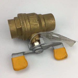 1 1/4" FULL PORT SWT X SWT BALL VALVE CW617N S42 ITALY FREE SHIPPING - Picture 1 of 5