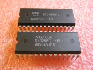 UPD43256C-10L Lot of 2 NOS from NEC - Picture 1 of 2