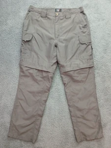 UteX Canada Men's Pants to Short Size Large Brown Convertible Lightweight Cargo - Picture 1 of 9