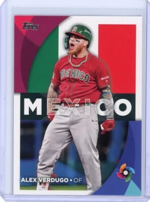 2023 Topps Alex Verdugo World Baseball Classic Insert - Mexico - Image 1 of 2