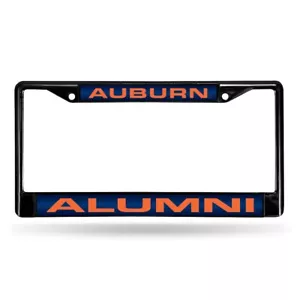 Auburn University Tigers Alumni Black Metal Laser Cut License Plate Frame - Picture 1 of 5