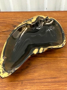 Vintage Mid Century Drip Glaze Pottery Ashtray - Trinket Dish - Picture 1 of 10