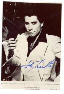 Autographed 4x6 Photo Actor Singer Movie Star John Travolta - Picture 1 of 2
