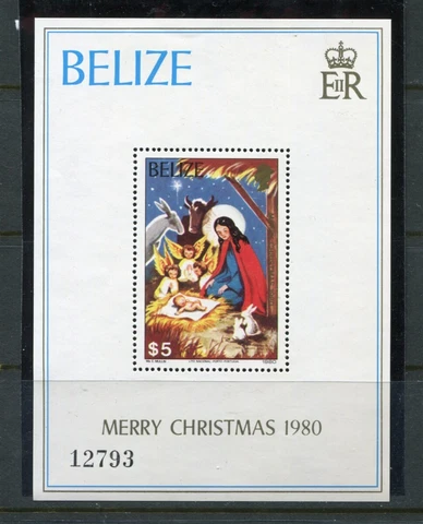 Belize #533 Christmas Souvenir Sheet [Mint Never Hinged] Cover