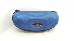 AQTIVAQUA Blue Zipper Sunglasses Eyeglasses Hard Case - Picture 1 of 6