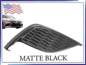 Cubierta antiniebla parachoques delantero R pasajero negro mate para Toyota Camry XSE SE 2021-2024 - Imagen 1 de 8