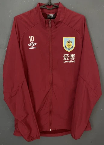 MEN UMBRO FC BURNLEY 2020/2021 BARNES #10 JACKET TRAINING SOCCER FOOTBALL SIZE M Cover