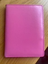 New Unused, Ordning & Reda TRIP Pink Leather Passport Cover With Card Slots