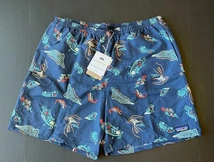 Patagonia Men's 7" Baggies Blue Shorts- New With Tags! - Picture 1 of 2