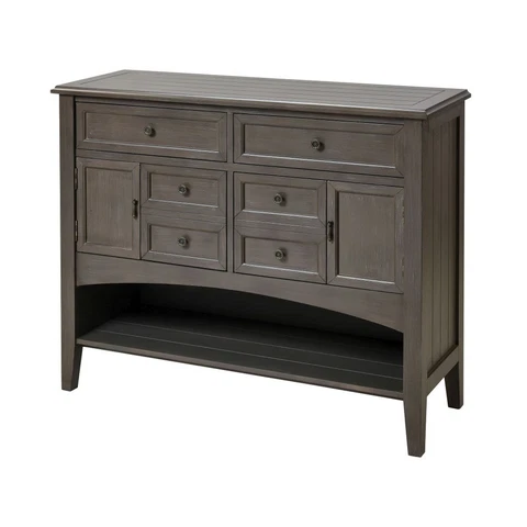 46 Inch 2-Door 6-Drawer 1-Shelf Buffet Server - Furniture - General Cover