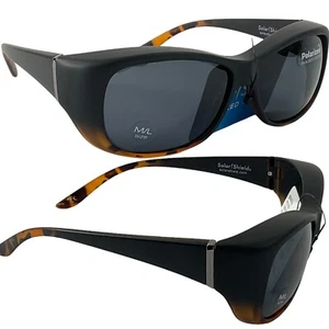 Foster Grant Solar Shield Sunglasses Polarized Stylish Sz M/L Fits Over Rx New  - Picture 1 of 8