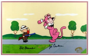 Exit Stage Left Snagglepuss Cel Hanna-Barbera Signed Limited Edition - Picture 1 of 9