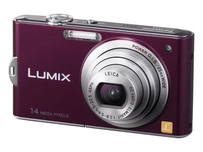 Panasonic LUMIX DMC FX66 Red 14 1MP Compact Digital Camera Power OIS - Image 1 of 4