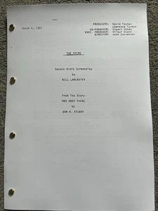 The Thing Film Script. Kurt Russell, Keith David, John Carpenter. - Picture 1 of 2
