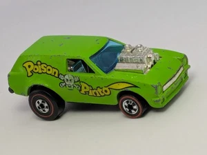 Vintage Hot Wheels Redline 1975 Poison Pinto Lime Green Ford Hong Kong Mattel - Picture 1 of 6