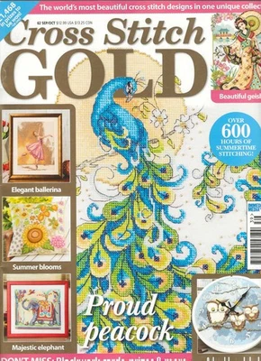 Cross Stitch Gold Magazine Issue 62 2017 Ballerina Owl Clock Elephant Geisha - Image 1 of 4