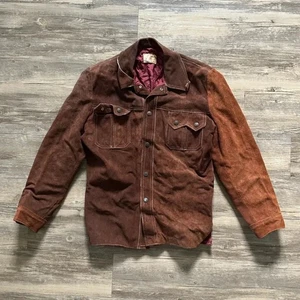 Vintage 60er Ramos Rindsleder Western Wildleder Lederjacke Gr. 40 - Bild 1 von 6