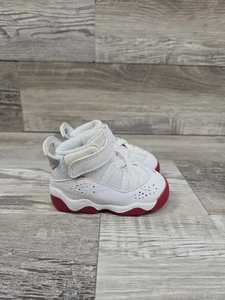 Jordan 6 Rings TD Baby/Toddler Size 4C Air White Red 323420-116 Shoes  - Picture 1 of 10