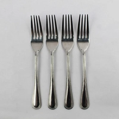 Lote de 4 tenedores de cena Farberware Premiere, cubiertos de acero inoxidable de 7 5/8" 18/8 Foto 1 de 4