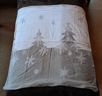 4 tlg. Heine Home Biber-Bettwäsche mit Winter-Motiv, Gr. 135 cm x 200 cm - Bild 1 von 2