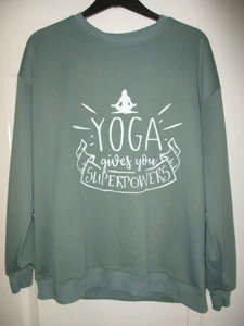 SUDADERA YOGA MUJER - TALLA L - VERDE - MEDIDAS EN DESCRIPCIÓN - Imagen 1 de 2