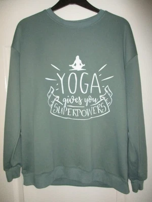 SUDADERA YOGA MUJER - TALLA L - VERDE - MEDIDAS EN DESCRIPCIÓN Foto 1 de 2