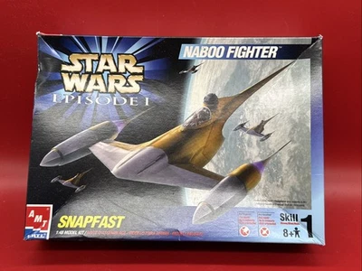 Star Wars Episode 1 Naboo Fighter Snapfast DS66, # 30117 Scale 1:48 Open Box - Image 1 of 4