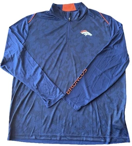 Pullover Denver Broncos 1/4 Cremallera Hombre Talla 2XL Nuevo - Imagen 1 de 7