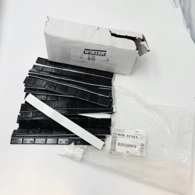 Caja de 28 tiras QuikStik recubiertas de acero 224 0,50 oz. Segmentos Negro 300224FEBLK Foto 1 de 4